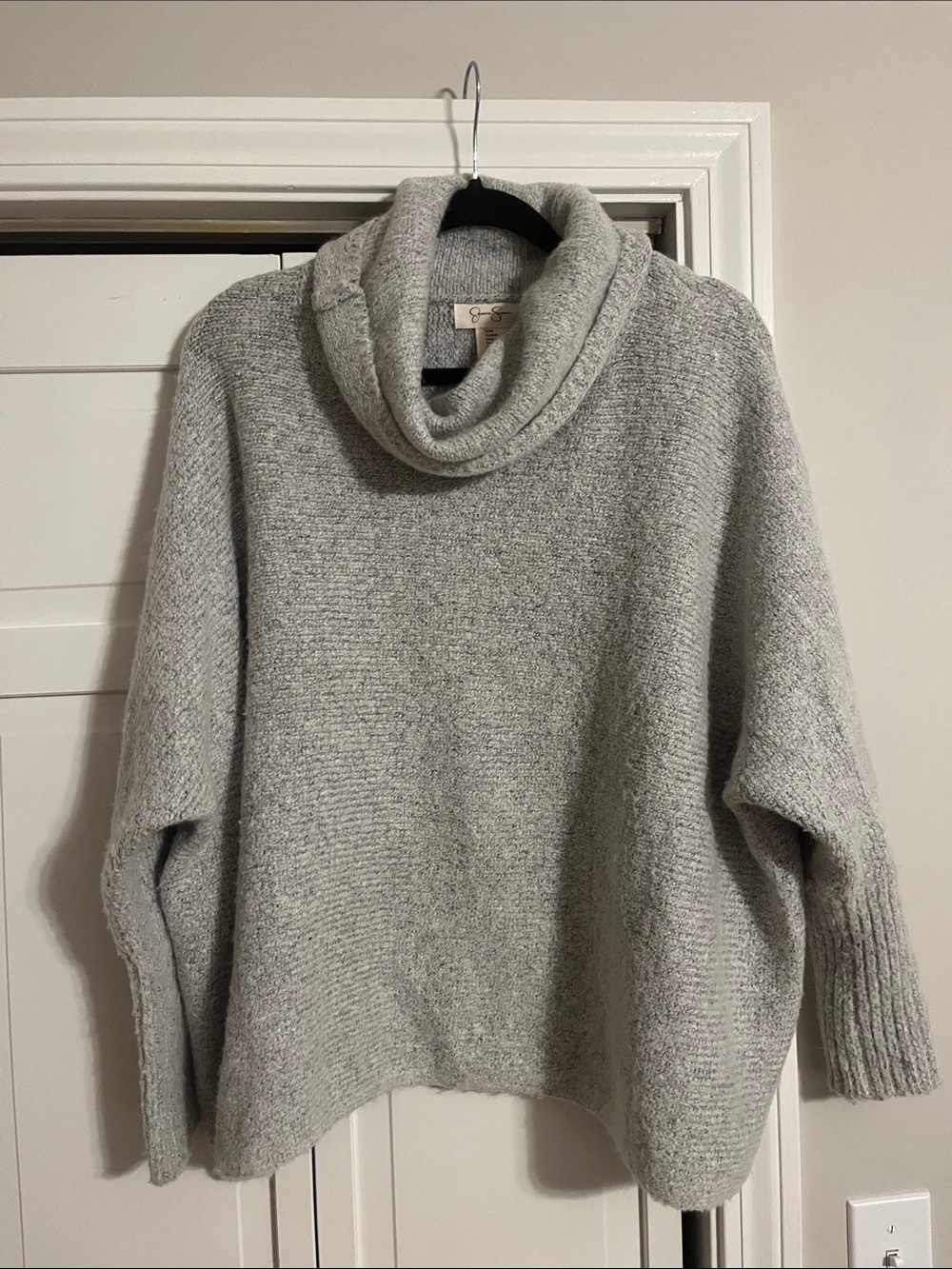 Jessica Simpson Light Gray Cowl Neck Sweater